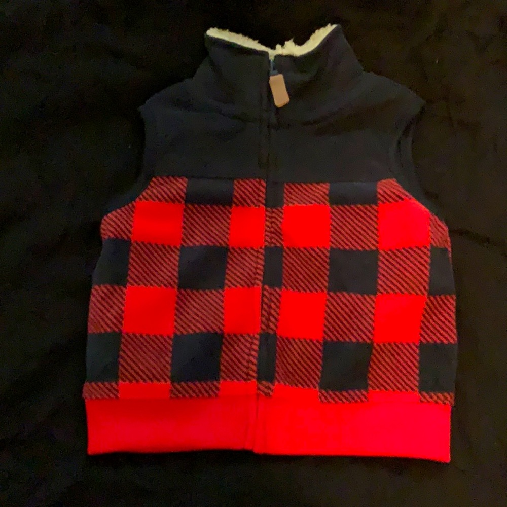 Plaid vest jacket